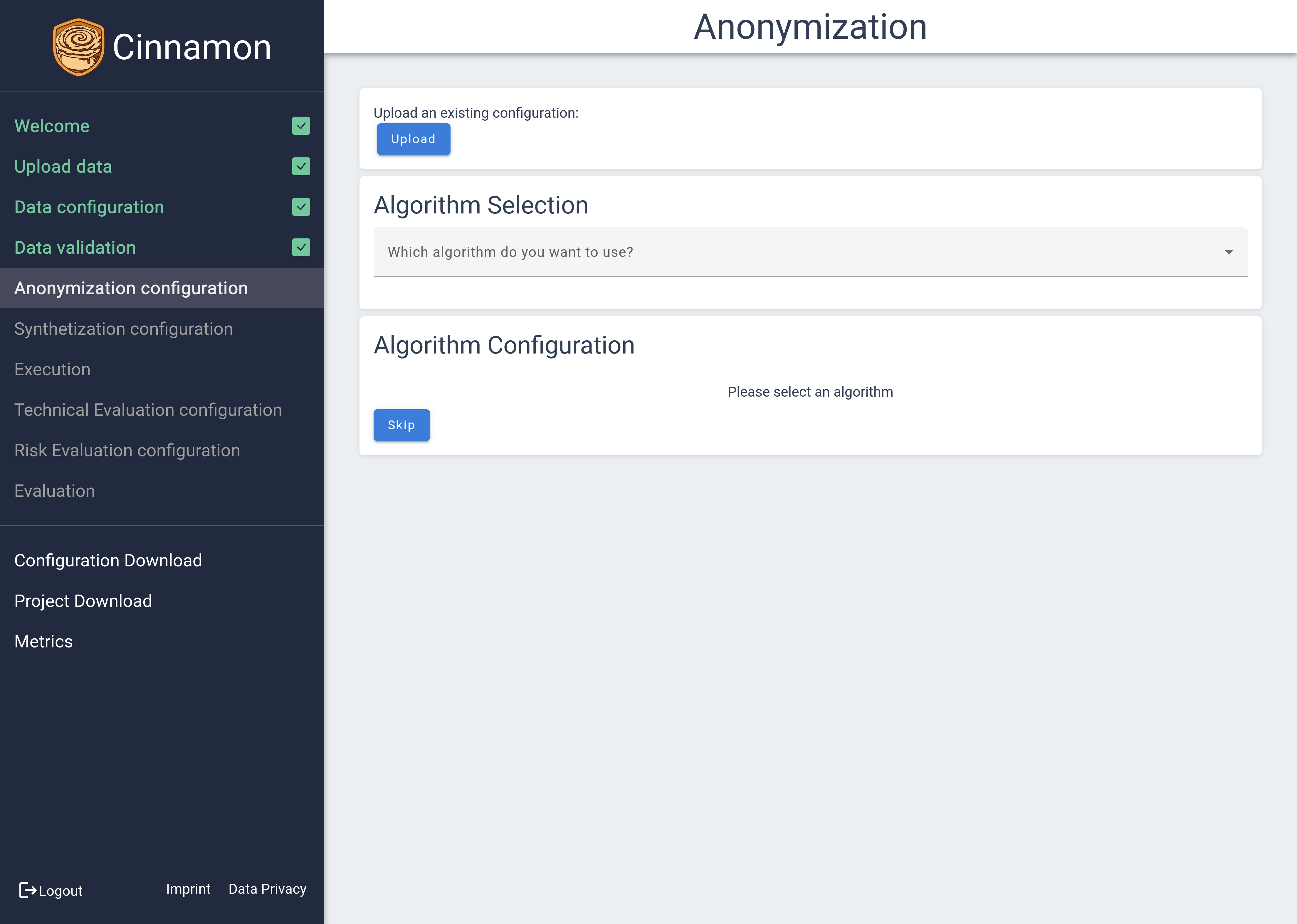 Data Validation Page