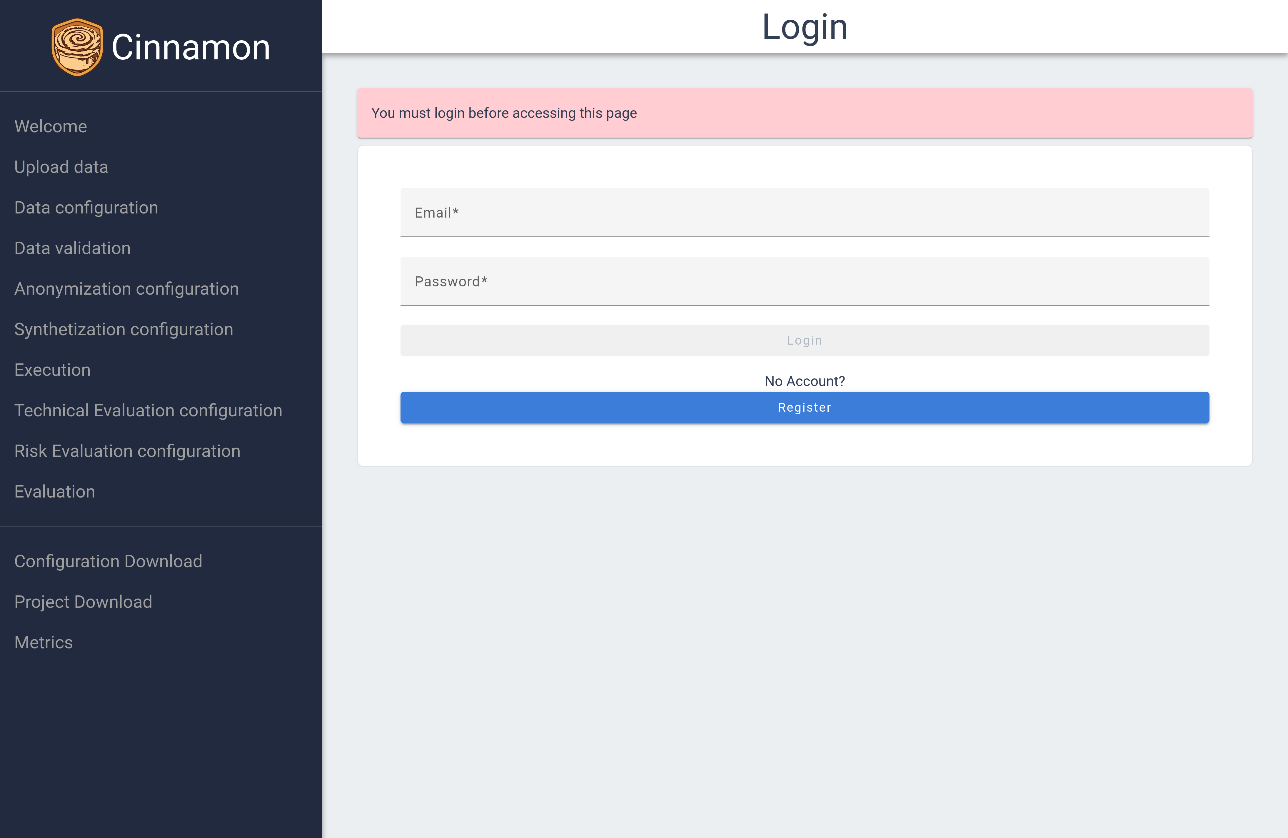Login Page