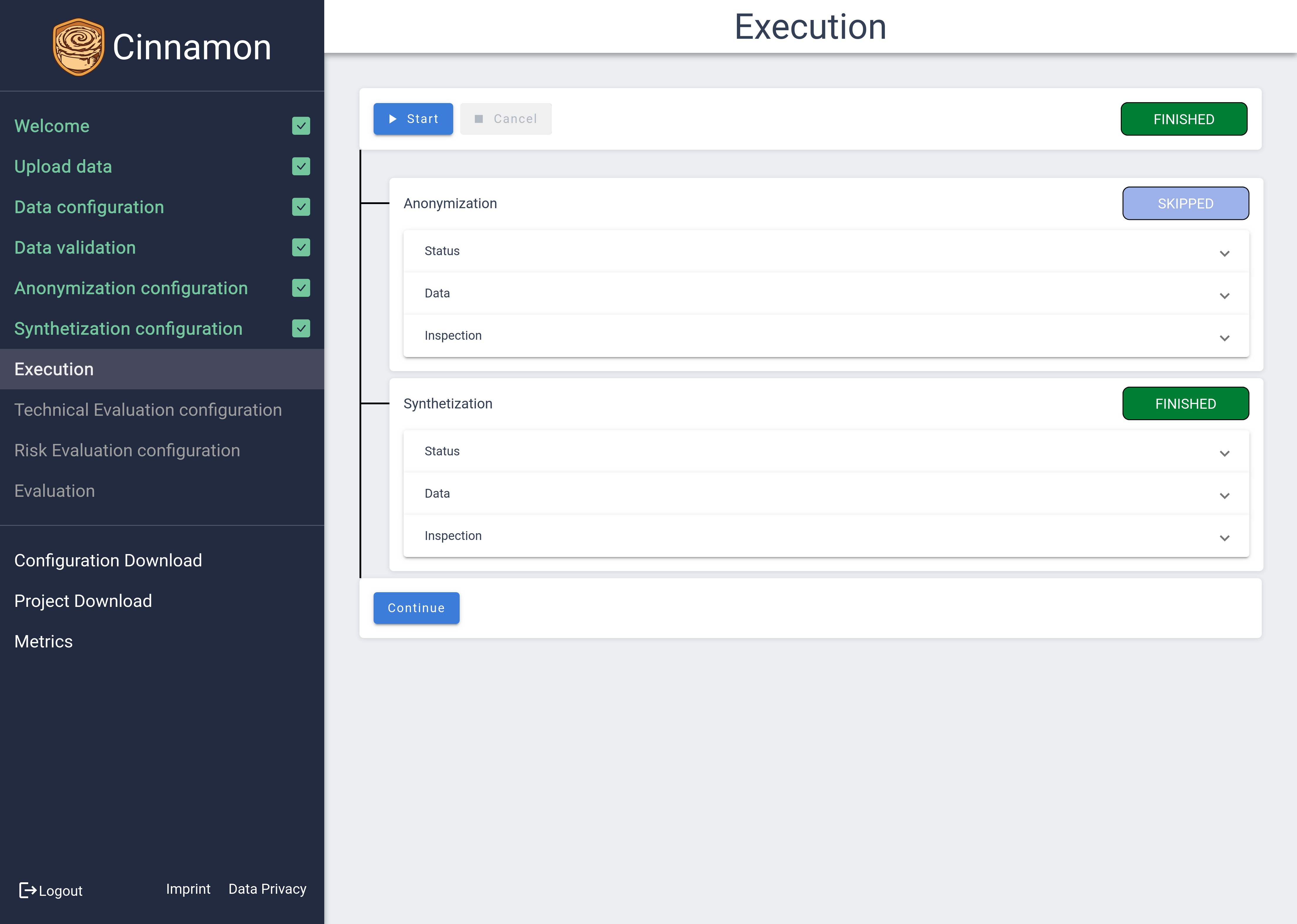 Data Validation Page