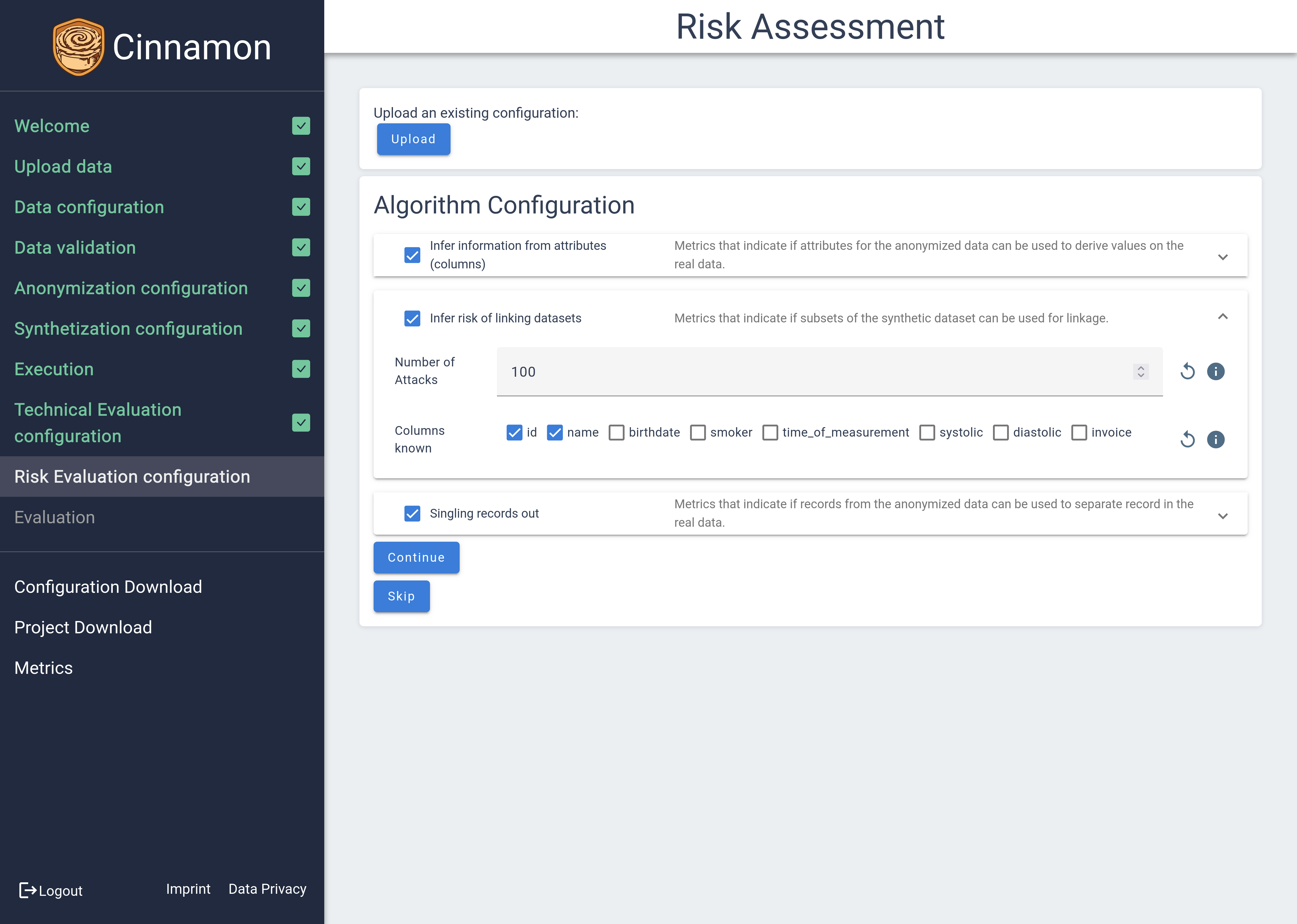 Data Validation Page