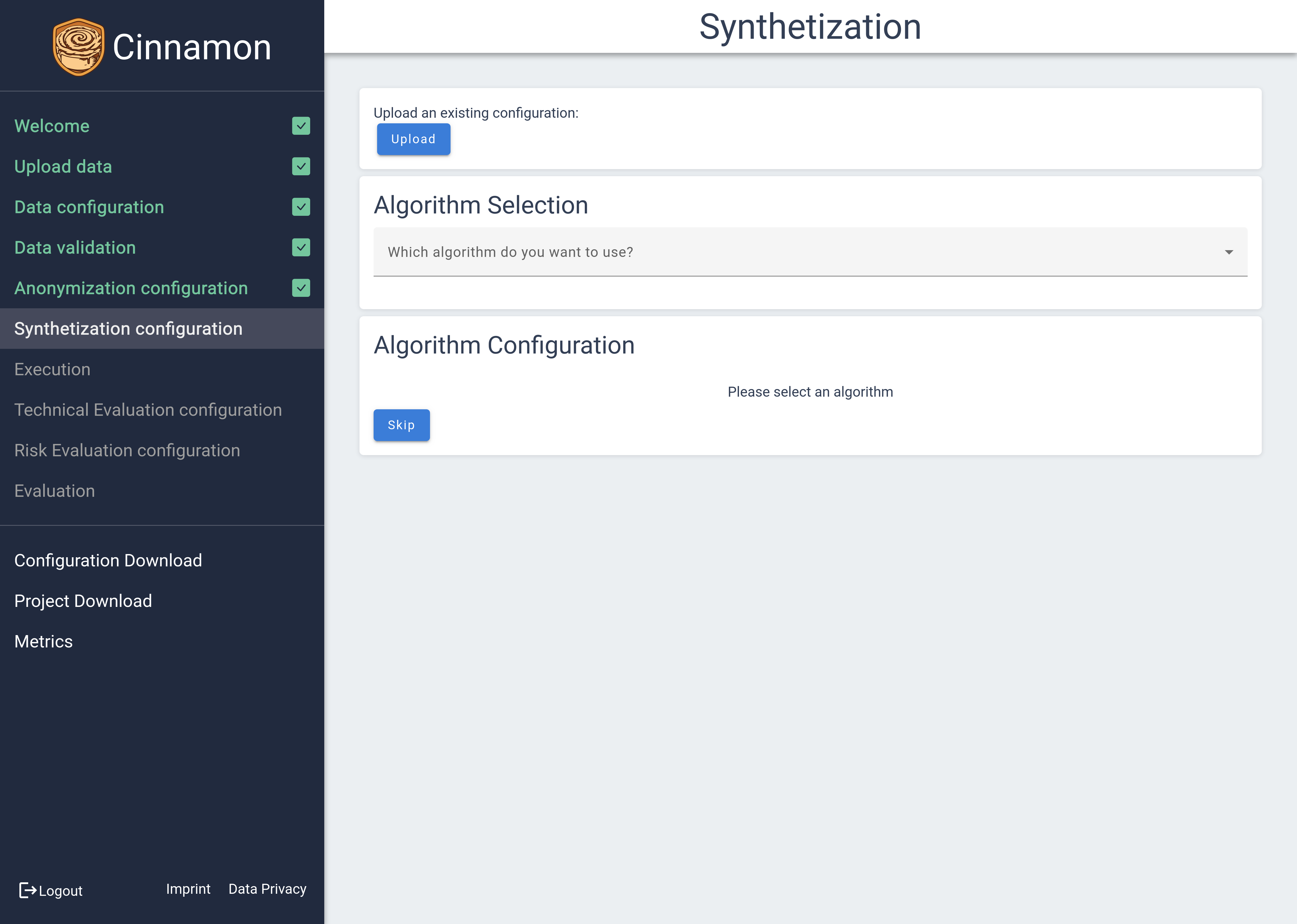 Data Validation Page