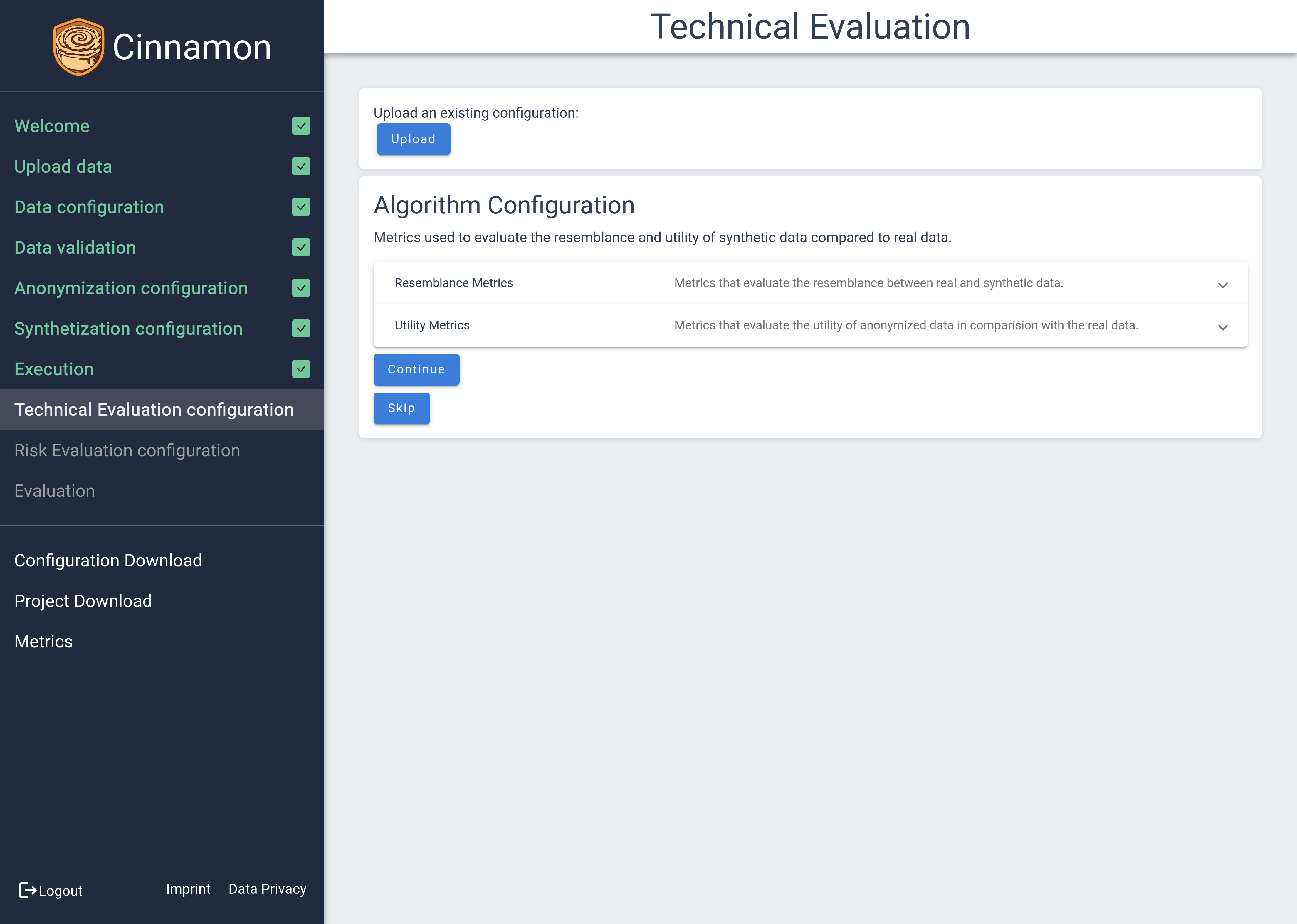 Data Validation Page